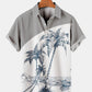 Coconut Creative Pattern Hawaiian Shirt For Resort Trips, Coastal Parties, And Warm Weather Style