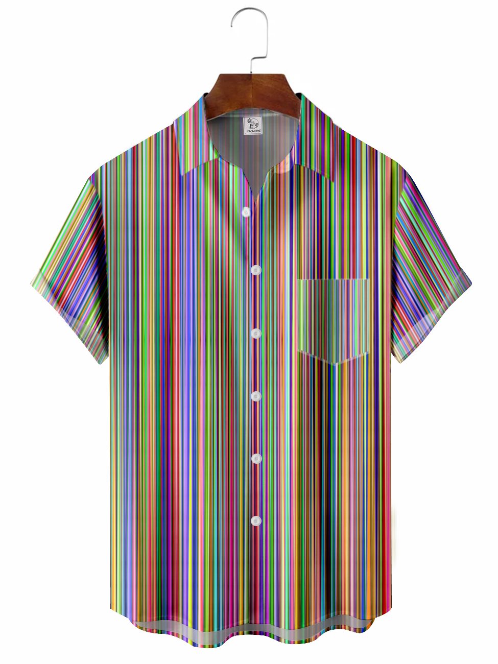 Coloful Stripes Hawaiian Shirt For Beach Days, Summer Outings, And Thoughtful Gift Giving