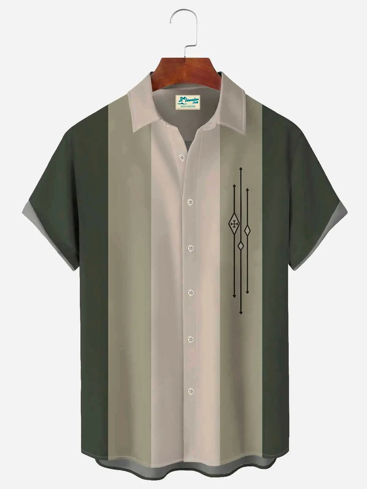 Colorful Block Striped Bowling Shirts Hawaiian Shirt For Beach Days, Weekend Events, And Thoughtful Gift Giving