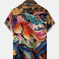 Estern Pattern Hawaiian Shirt For Tropical Holidays, Outdoor Gatherings, And Everyday Comfort