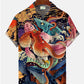 Estern Pattern Hawaiian Shirt For Tropical Holidays, Outdoor Gatherings, And Everyday Comfort
