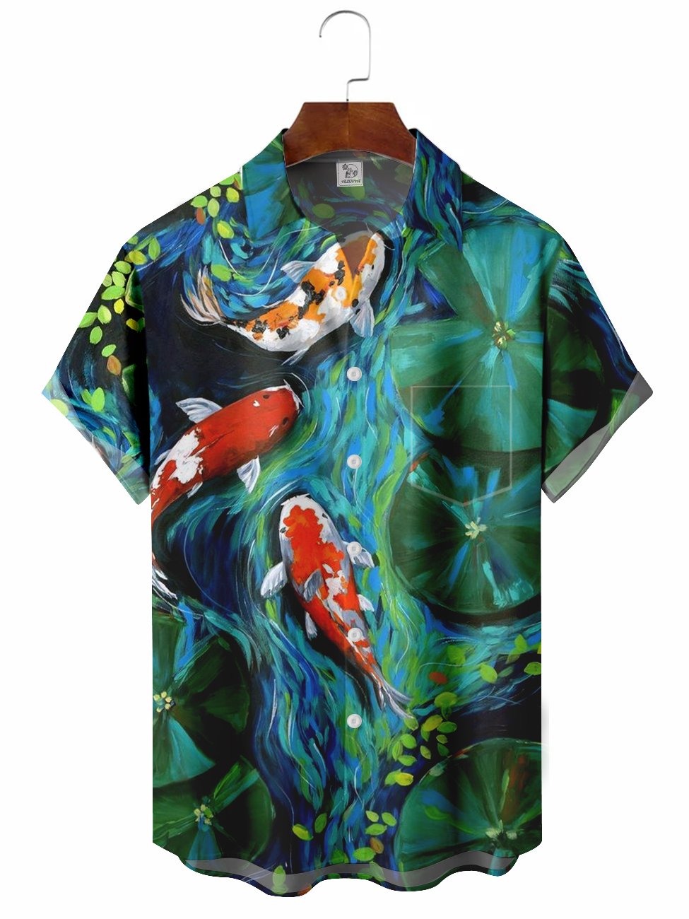 Fish Illustration Hawaiian Shirt For Beach Days, Summer Outings, And Thoughtful Gift Giving