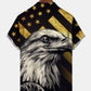 Vintage Flag Eagle Hawaiian Shirt For Heritage Inspired Events, Beach Travel, And Thoughtful Gifting