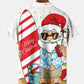Funny Santa Hawaiian Shirt For Tropical Holidays, Outdoor Gatherings, And Everyday Comfort