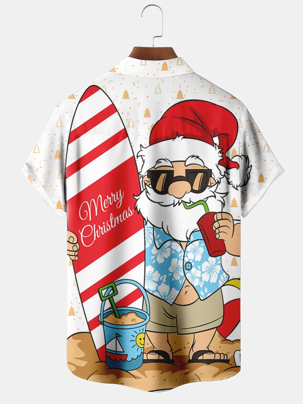 Funny Santa Hawaiian Shirt For Tropical Holidays, Outdoor Gatherings, And Everyday Comfort