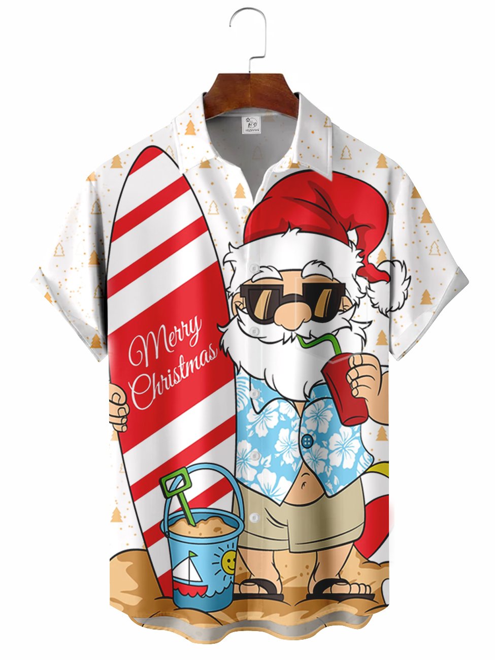 Funny Santa Hawaiian Shirt For Tropical Holidays, Outdoor Gatherings, And Everyday Comfort