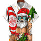 Funny Santa Hawaiian Shirt For Resort Trips, Coastal Parties, And Warm Weather Style