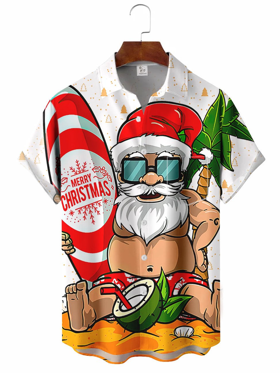 Funny Santa Hawaiian Shirt For Resort Trips, Coastal Parties, And Warm Weather Style