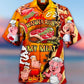 Funny Holiday Pork Food Barbecue Pattern Hawaiian Shirt For Beach Days, Summer Outings, And Thoughtful Gift Giving