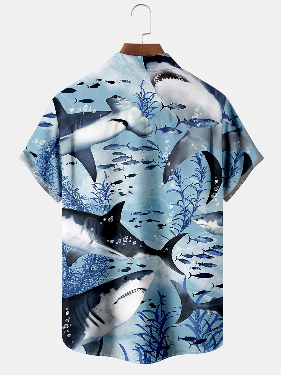 Ocean Shark Hawaiian Shirt For Nature Fans, Resort Trips, And Comfortable Warm Weather Wear
