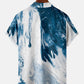 Watercolor Oil Line Hawaiian Shirt For Resort Trips, Coastal Parties, And Warm Weather Style