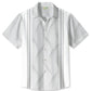Retro Geometric Textured Bowling Hawaiian Shirt For Beach Days, Summer Outings, And Thoughtful Gift Giving