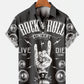 Rock Poster Hawaiian Shirt For Resort Trips, Coastal Parties, And Warm Weather Style