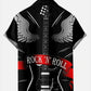 Simple Music Electric Guitar Splicing Hawaiian Shirt For Beach Days, Summer Outings, And Thoughtful Gift Giving