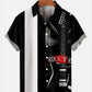 Simple Music Electric Guitar Splicing Hawaiian Shirt For Beach Days, Summer Outings, And Thoughtful Gift Giving