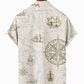 Steamer Creative Pattern Hawaiian Shirt For Resort Trips, Coastal Parties, And Warm Weather Style