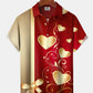 Valentine Holiday Hawaiian Shirt For Summer Vacation, Beach Travel, And Casual Wear