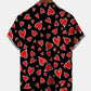 Valentine's Heart Hawaiian Shirt For Beach Days, Summer Outings, And Thoughtful Gift Giving