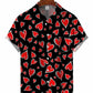 Valentine's Heart Hawaiian Shirt For Beach Days, Summer Outings, And Thoughtful Gift Giving