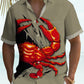 Men's Vintage Holiday Crab Sea Life Hawaiian Shirt