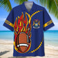 Michigan Heritage Football Hawaiian Shirt For Island Vacations, Resort Wear, And Relaxed Seasonal Style