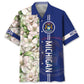 Michigan Heritage Proud Hawaiian Shirt For Tropical Holidays, Outdoor Gatherings, And Everyday Comfort