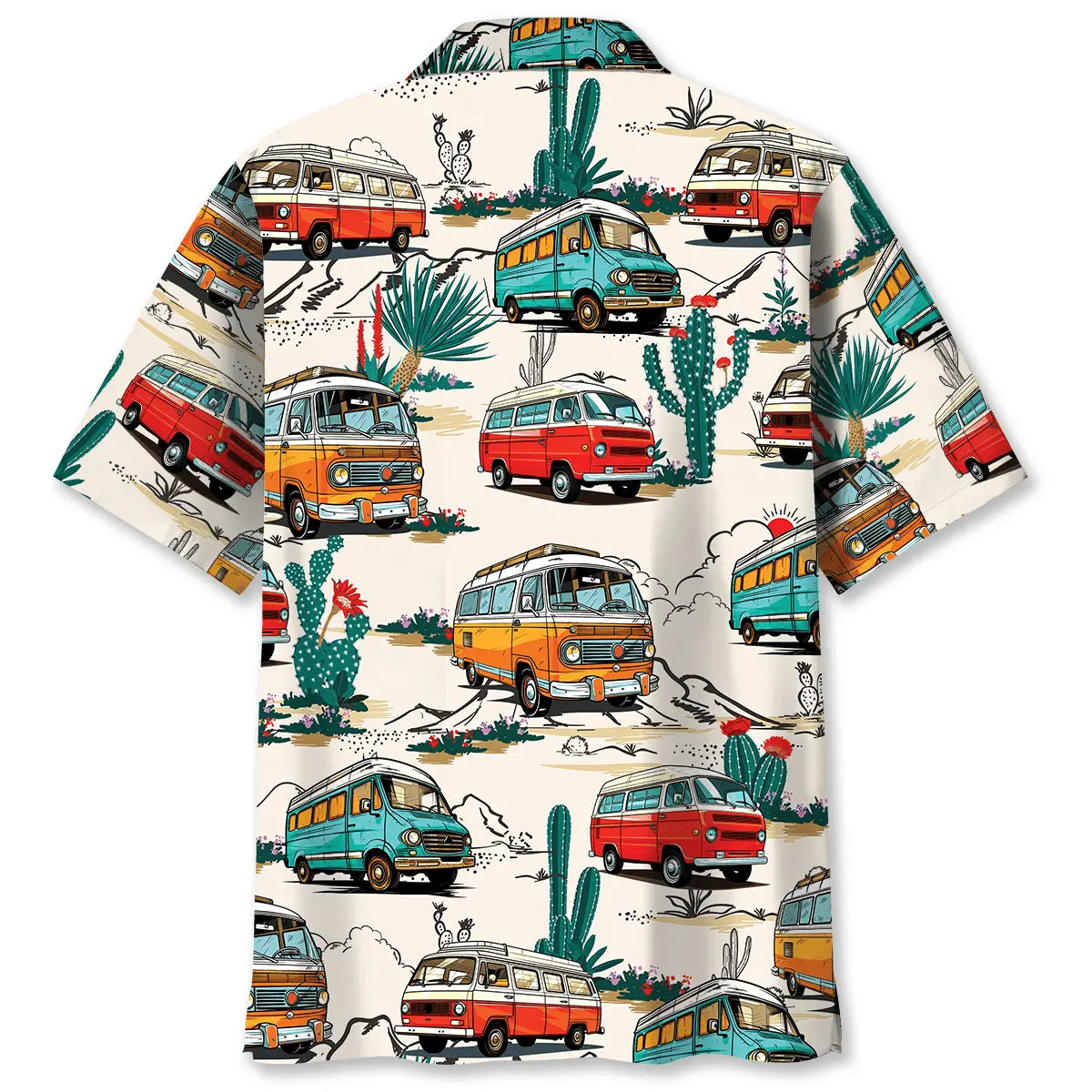 Minivan Car Hawaiian Shirt For Island Vacations, Resort Wear, And Relaxed Seasonal Style