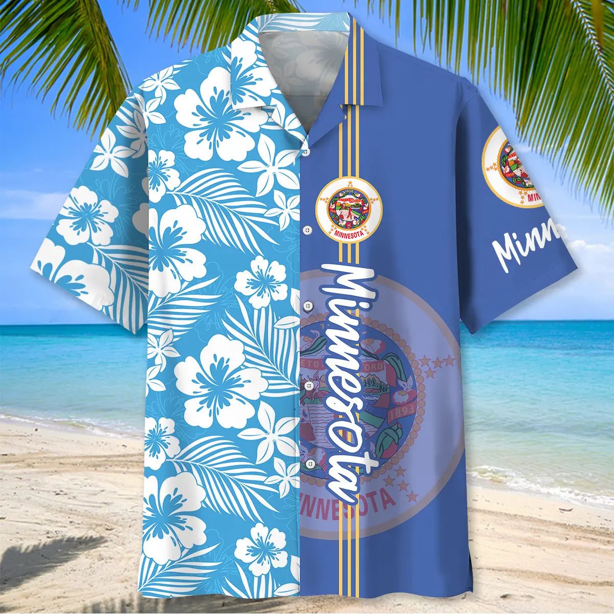 Minnesota Heritage Nature Hawaiian Shirt For Beach Days, Summer Outings, And Thoughtful Gift Giving