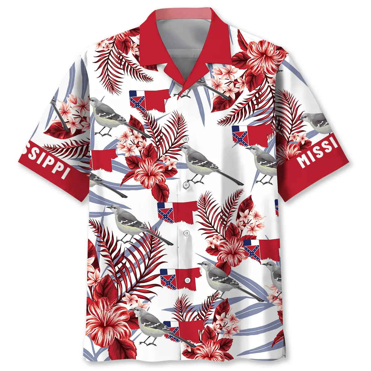 Mississippi Proud Hawaiian Shirt For Coastal Travel, Casual Events, And Comfortable Summer Wear