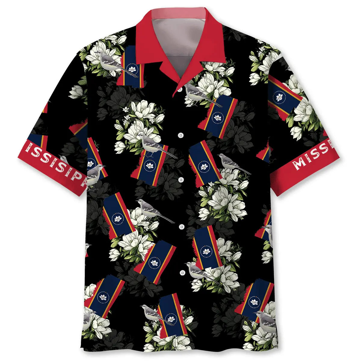 Mississippi State Flag Proud Hawaiian Shirt For Tropical Retreat And Casual Outdoor Style