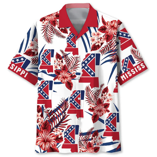 Mississippi State Proud Hawaiian Shirt For Island Getaway, Summer Gathering, And Comfortable Travel Wear