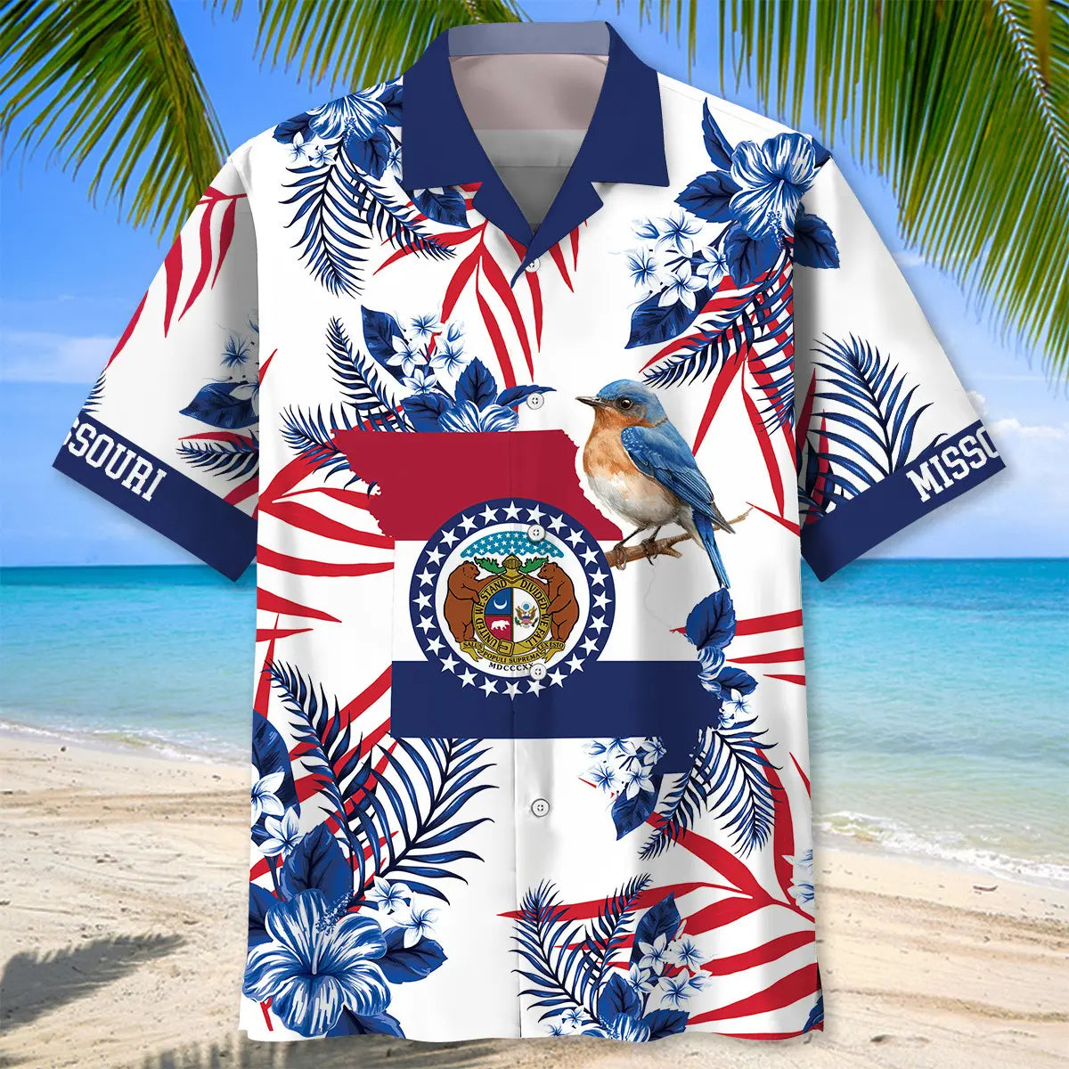 Missouri Show Me State Hawaiian Shirt For Vacation Cruise, Casual Weekend, And Warm Weather Fashion