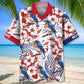 Missouri State Eastern Bluebird White Hawaiian Shirt For Summer Vacation And Beachside Style