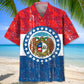 Missouri Heritage Flag Hawaiian Shirt For Summer Vacation, Beach Travel, And Casual Wear