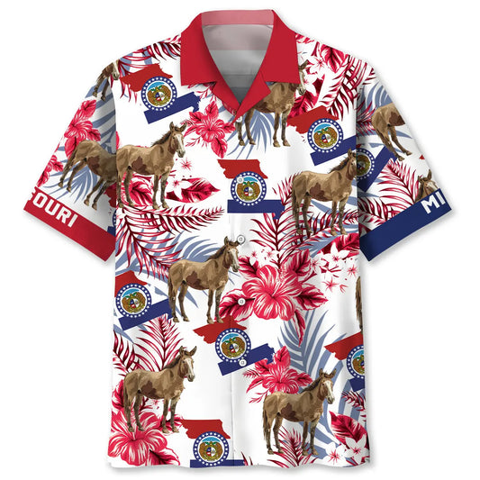 Missouri State Proud Hawaiian Shirt For Seasonal Celebration And Resort Wear