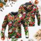 Christmas Santa Snowman Hoodie For Christmas Events Holiday Travel And Comfortable Casual Outfits
