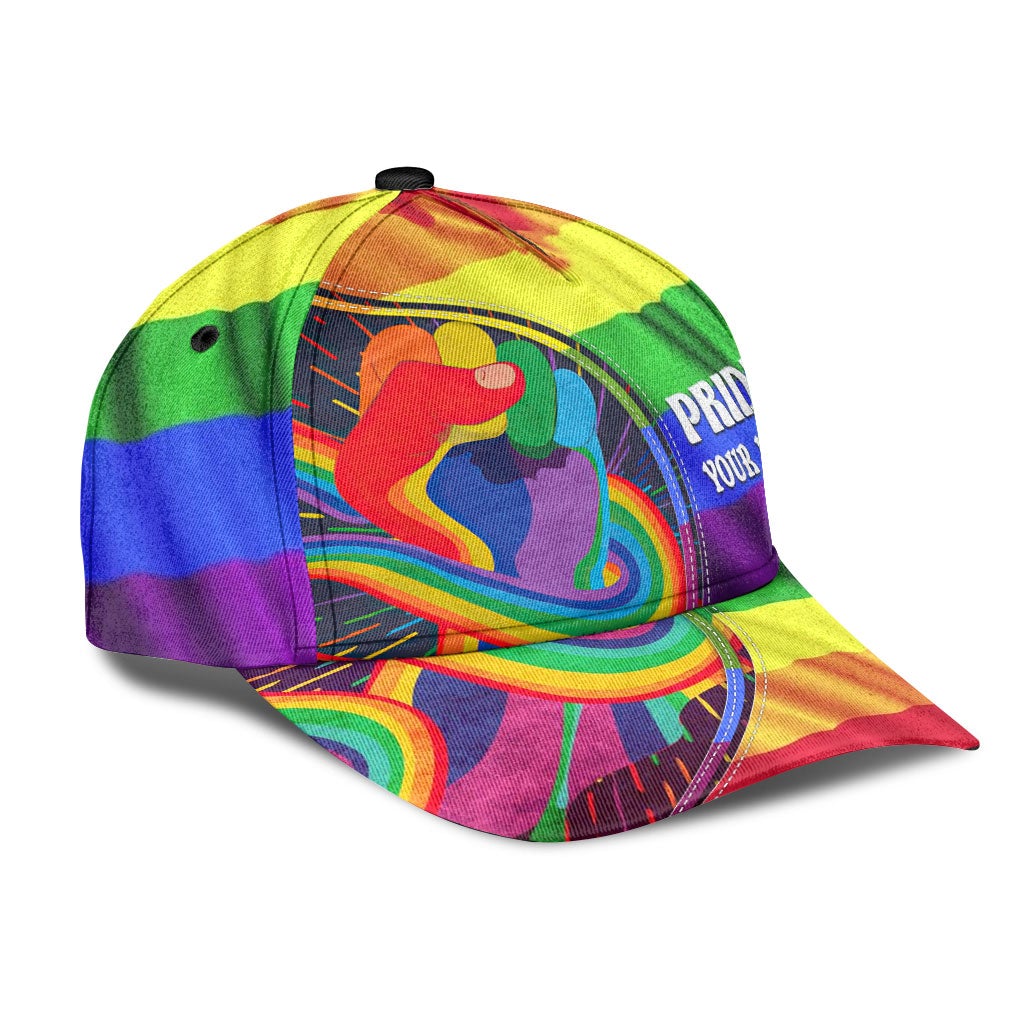 Custom Pride Together We Rise Personalized Name Classic Cap For Parties Vacations And Relaxed Daily Outfits