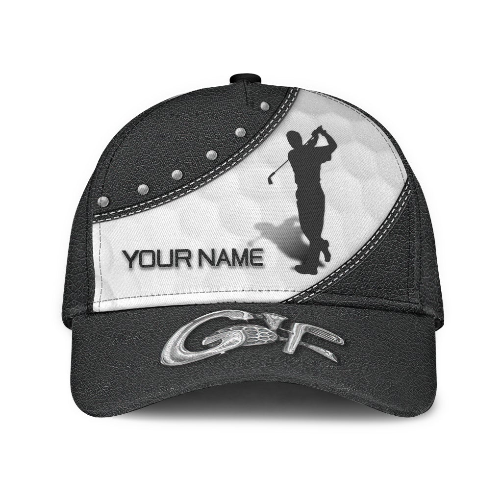 Custom Golf Player Personalized Name Classic Cap For Casual Outfits Vacations And Everyday Styling