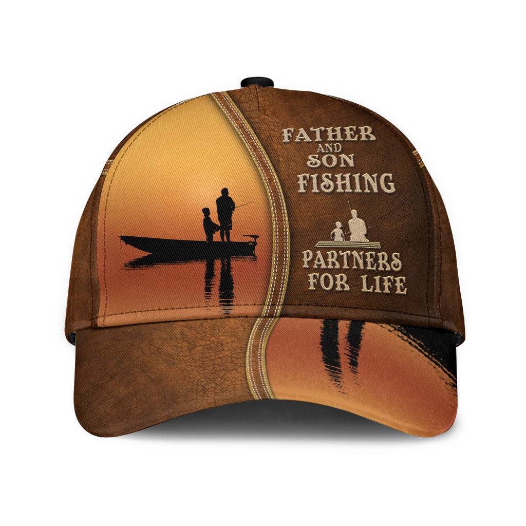 Father And Son Fishing Partners For Life Classic Cap For Seasonal Events Outdoor Trips And Everyday Comfort
