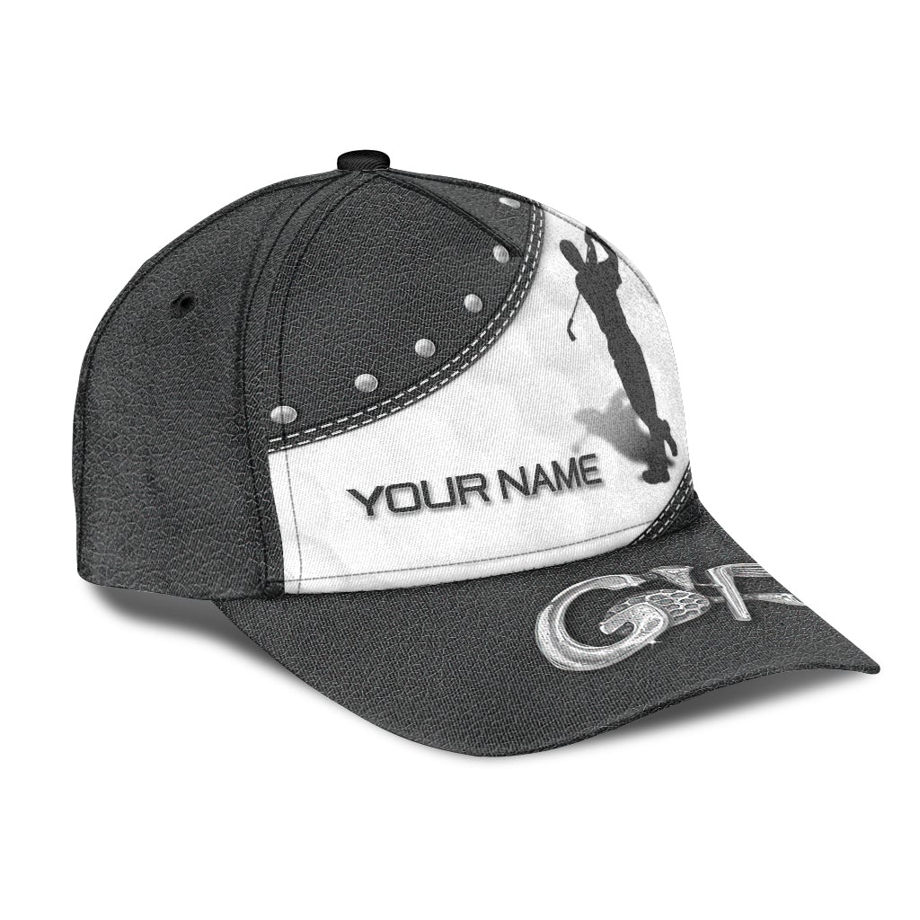 Custom Golf Player Personalized Name Classic Cap For Casual Outfits Vacations And Everyday Styling