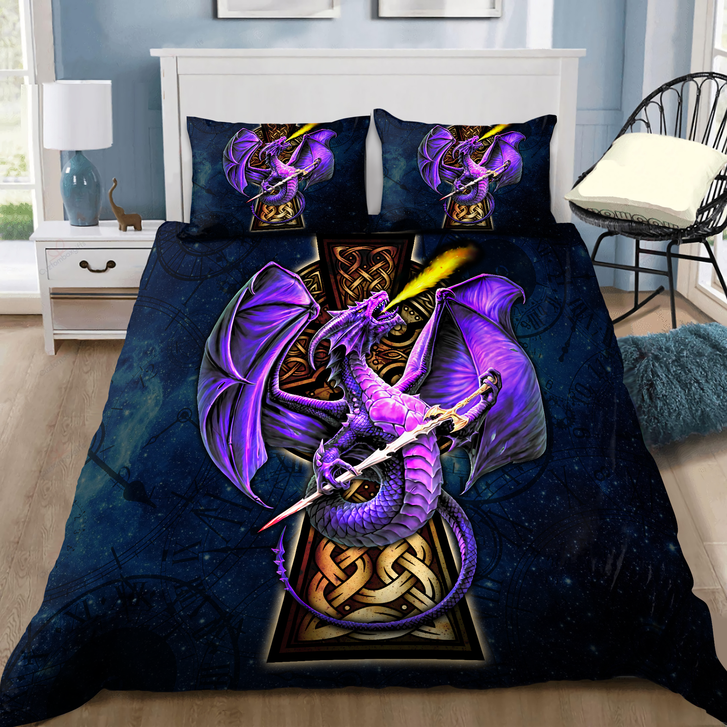 Dragon Fantasy Bedding Cover For Fantasy Bedroom Decor