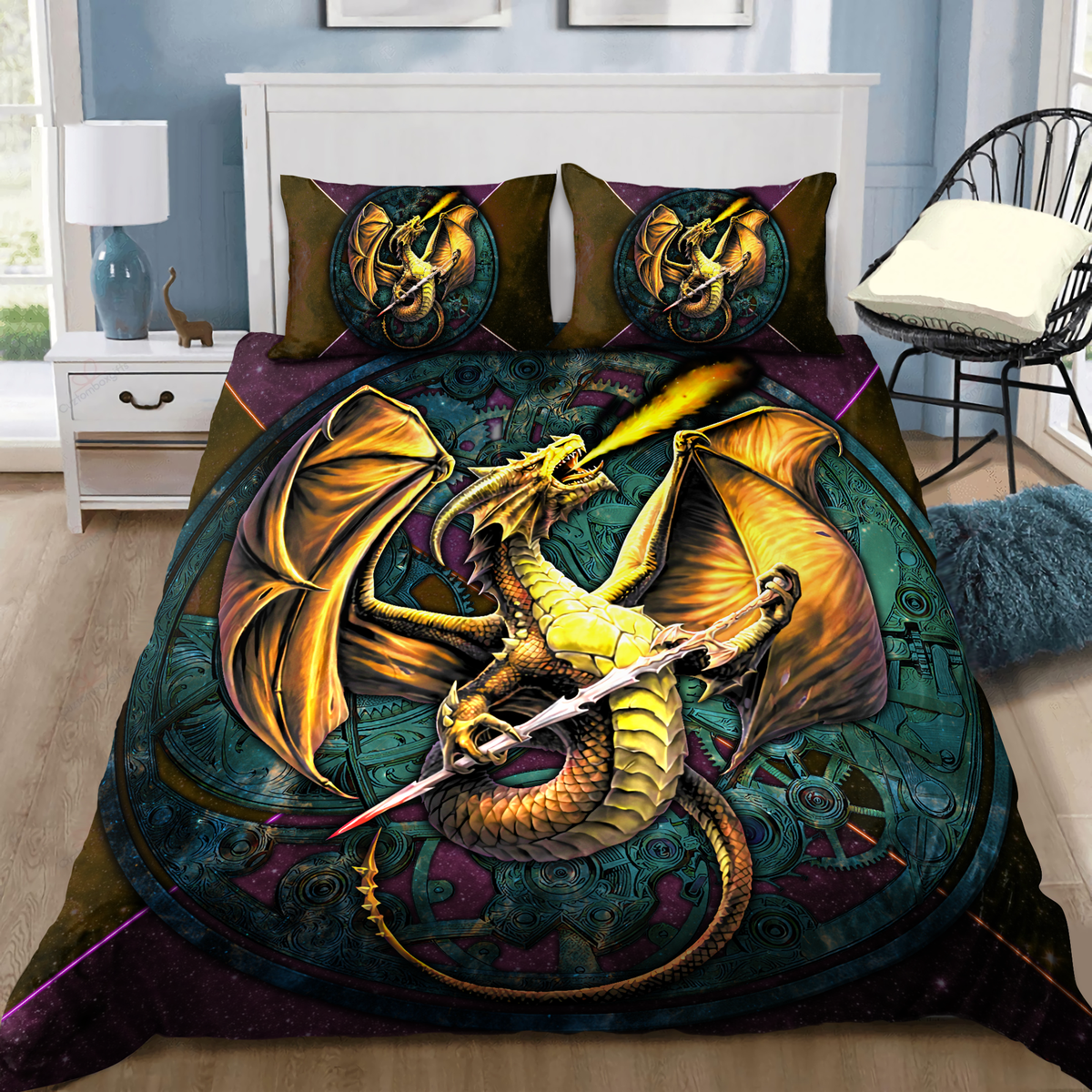 Dragon Fantasy Bedding Cover For Fantasy Bedroom Decor