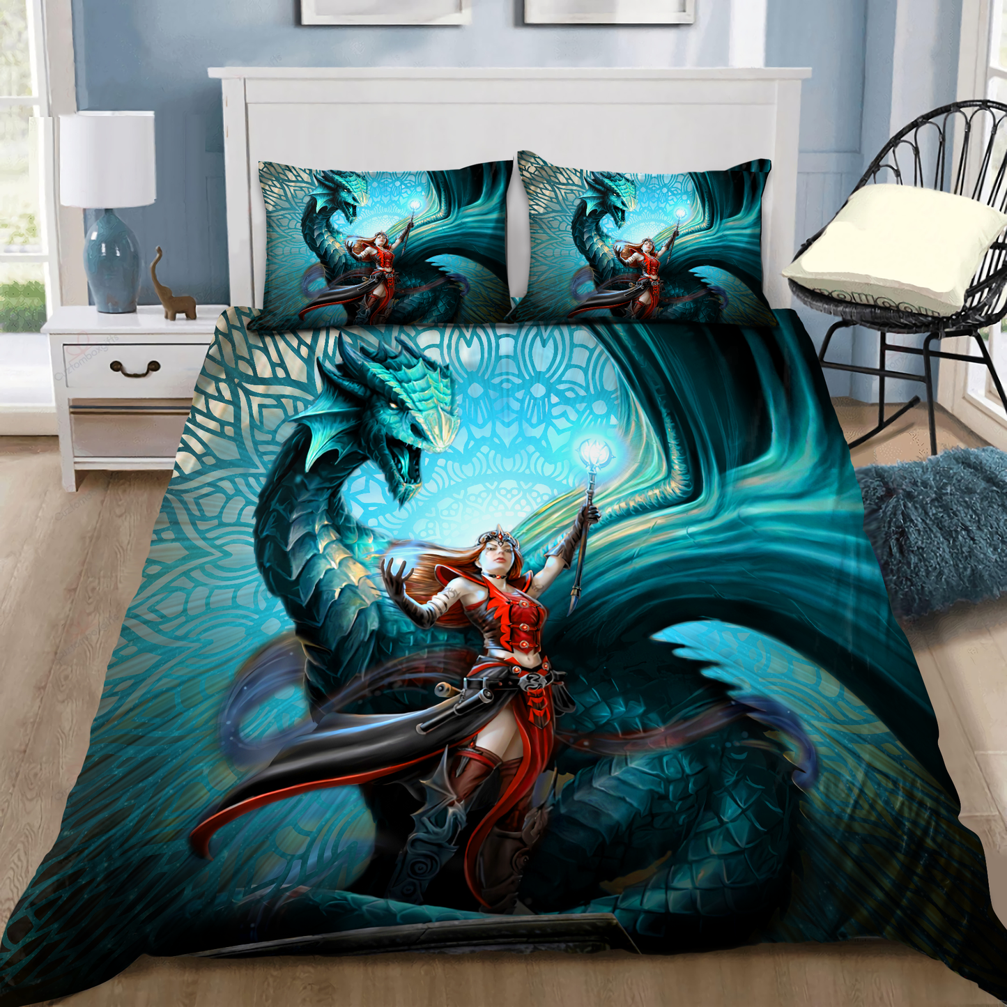Dragon Fantasy Bedding Cover For Fantasy Bedroom Decor