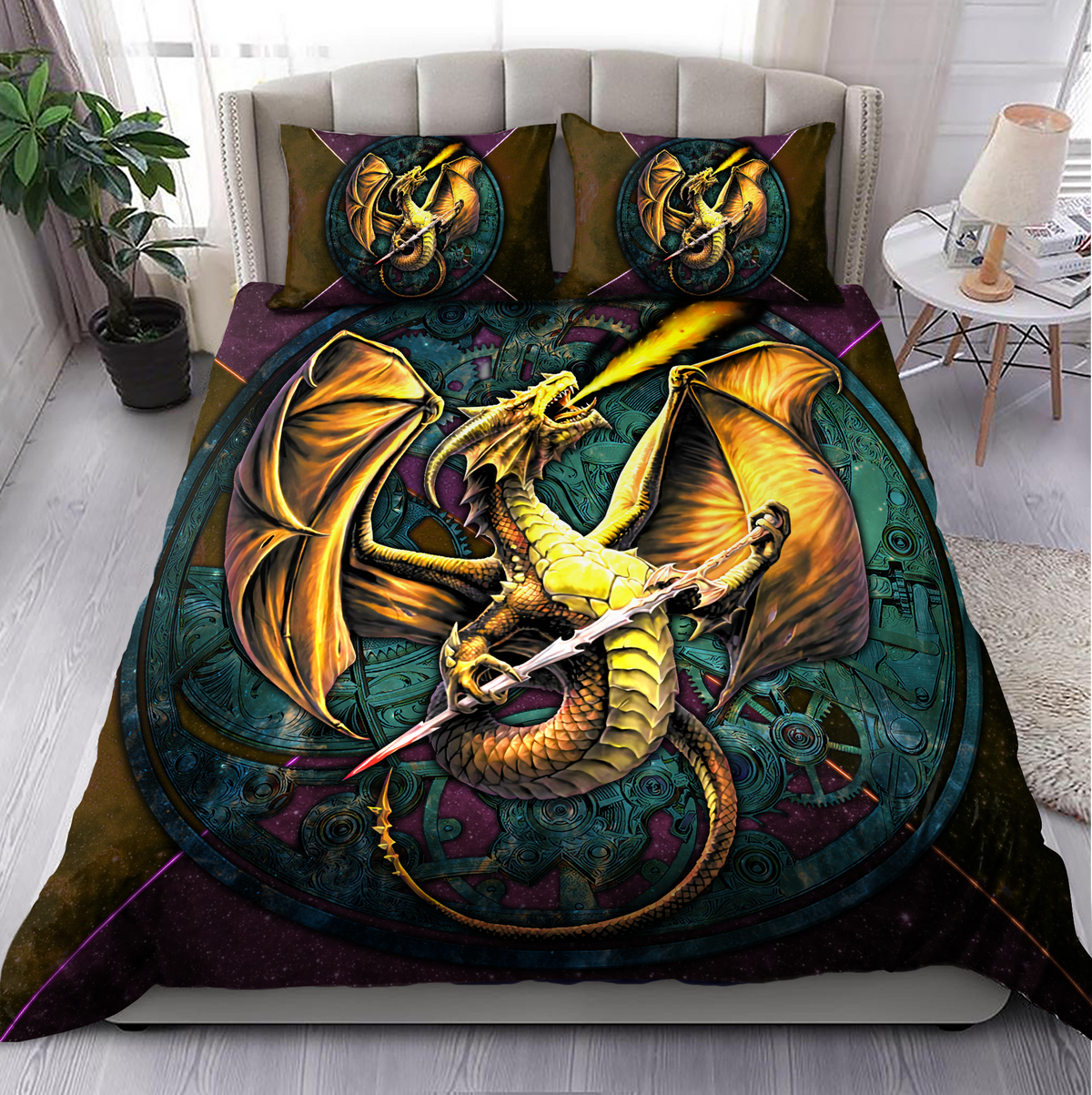 Dragon Fantasy Bedding Cover For Fantasy Bedroom Decor