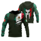 Mexican Coat Arms Hoodie For Traditional Themes Outdoor Events And Casual Travel