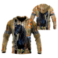 Friesian Horse Hoodie For Country Outings Travel Days And Relaxed Streetwear