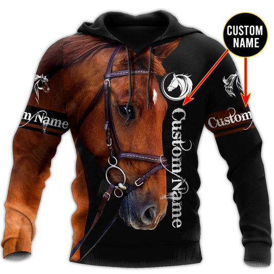 Illustrated Horse Hoodie For Ranch Style Adventures Daily Wear And Thoughtful Gifts