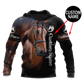 Bold Love Horse Hoodie For Equestrian Enthusiasts Casual Wear And Weekend Travel