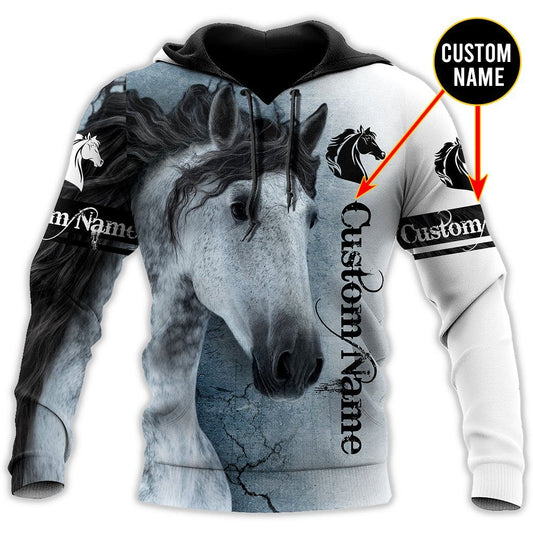 Horse Hoodie For Horse Inspired Streetwear Holidays And Comfortable Outfits