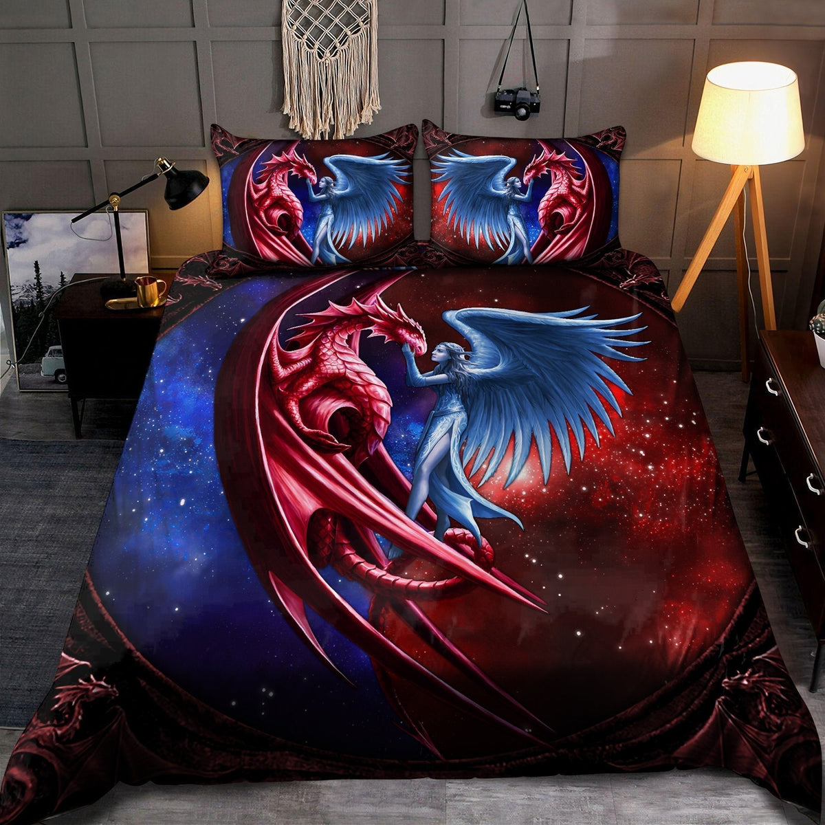 Dragon Angel Fantasy Bedding Cover For Fantasy Bedroom Decor